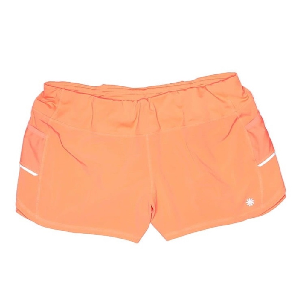 Athleta Orange Athletic Shorts Lightweight Moisture-Wicking